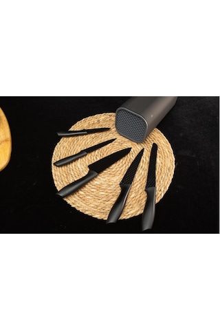 Arow Diamond 6'lı Bıçak Set Siyah Dc.tr-3493 Siyah