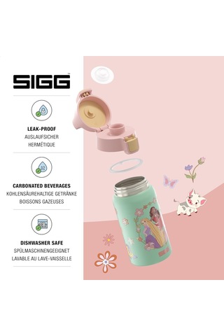 Sıgg - Shield One Disney Prensesleri Paslanmaz Çelik Çocuklar İçin İçecek Şişesi - Gazlı İçecekler İçin Uygu Genel