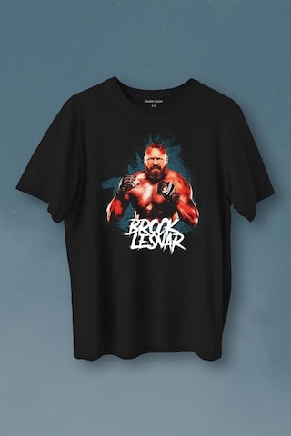 Brock Lesnar Wwe Ufc Amerikan Güreşi Spor Baskılı Tişört Unisex T-shirt 001