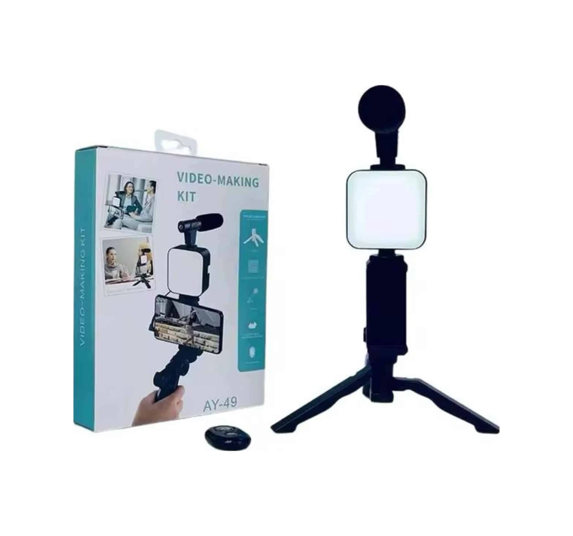 Video Making Kit Telefon Tutucu Vlog Video Mini Led Işıklı Renkli