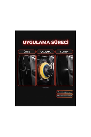 Oto Araç Boya Çizik Giderici Cırtlı Pasta Cila Pedi 160 Mm Kuzu Postu Yün Polisaj Keçesi