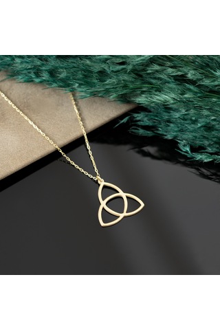 Üçlü Tribal Gümüş Kolye