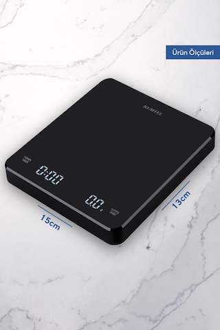 Kumtel V60 Dijital Dripper Ve Zamanlayıcılı Kahve Demleme Tartısı Hv60-02