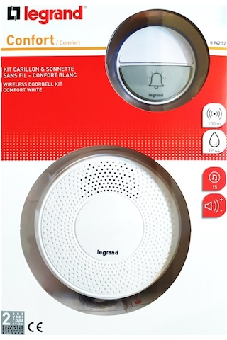 Legrand 094252 Comfort Kablosuz Zil 100 Metre Menzil