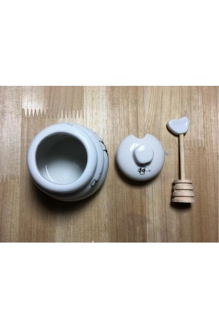 Bal Kaşıklı Seramik Kap Bnc Ap-10273 - Arıcılık