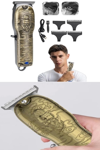 Kemei Tıraş Makinesi Usb Şarjlı Saç Sakal Vücut Kıl Tüy Alma Kadı