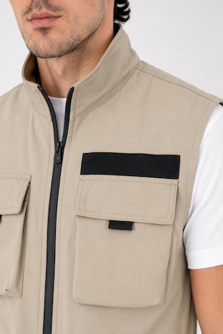 Camp Scoutland Camp450 Outdoor Tactical Çok Cepli Su İticili Erkek Mevsimlik Taktik Likralı Yelek Bej