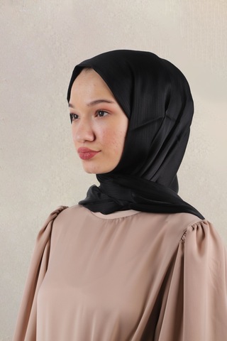 Mirsoy Scarf Yoryo Şal - Siyah Siyah