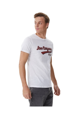 Lee Cooper Hardy Erkek O Yaka T-shirt Beyaz