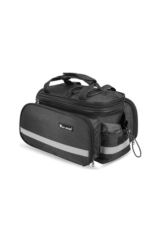 Moveevo Bisiklet Seyahat Çantası 25l Su Geçirmez Polyester, Montajlı Sırt Kayışı, Saçma Kapağı İle Gri Sürüm Gri