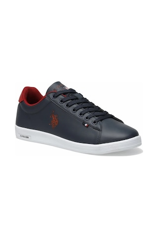 U.S. Polo Assn. Franco Günlük Erkek Sneaker Ayakkabı Laci-Kırmızı Lacivert - Kırmızı