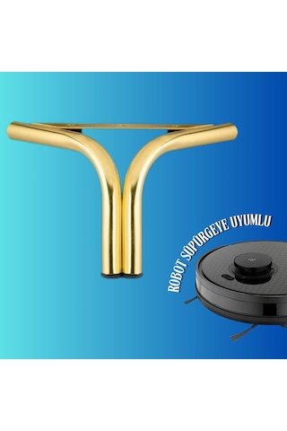 18 Cm Metal Magnolia Koltuk Ayağı Mobilya Ayağı Ünite Ayağı Konsol Ayağı Puf Berjer Ayağı Gold