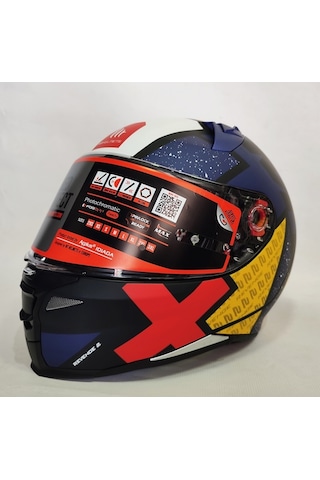 MT Kask Revenge 2 Lıght B7 Mat Mavi - Şeffaf Vizörlü
