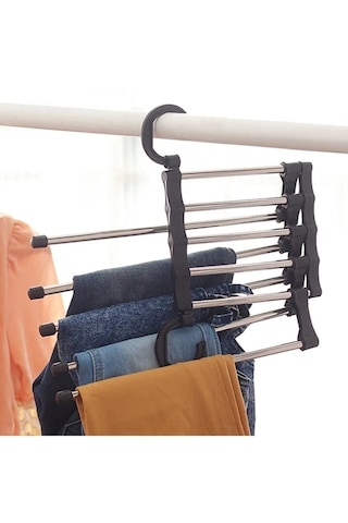 Newstore Home Hareketli Dolap Içi Pantolon Kravat Şal Askı Sistem Beyaz - Siyah