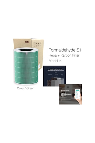 Xiaomi Smart Air Purifier 4 Filtre Yeşil Formaldehit