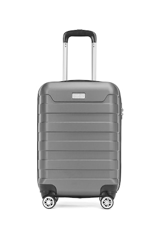 Dossimo Nova 55 Cm Gümüş - Gri Unisex Kabin Boy Valiz Gri
