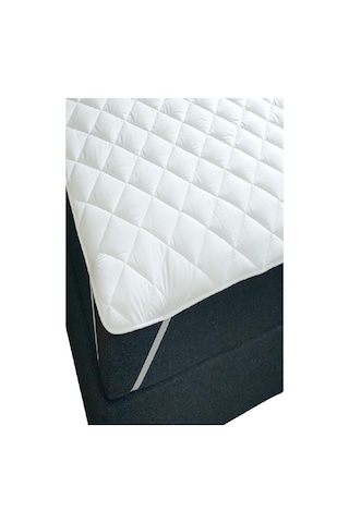 Divanev Kapitoneli Sıvı Geçirmez Alez 90x190 Cm Tek Kişilik Köşe Lastikli Beyaz