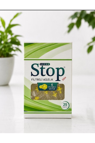 Stop Filtreli Ağızlık Slim 6'lı Sistem 24 Kutu