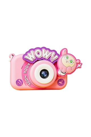 Maiyame Jıdoo Yumurta Şekilli Çocuk Kamera - Hd 48mp Çift Kameralı, 1080p Video, 2.0" Ips Ekran, Dayanıklı Abs + Silikon Oyuncağı Pembe