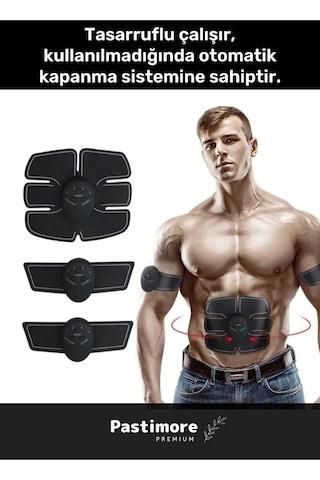 Premium 6 Modlu Mobil Uyumlu Fitness Ems Kol Bacak Karın Kas Geliştirici Spor Aleti