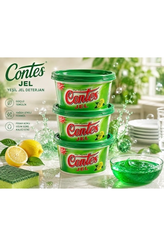 Yeşil Jel Deterjan 300 Gr 3 Adet 900 Gr