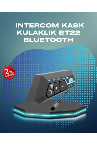 Bt22 Kask Bluetooth Kulaklık Su Geçirmez Motosiklet Sistemi