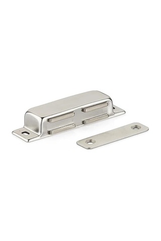 Proalet Mıknatıslı Çıt Çıt Kilit, Paslanmaz, Metal Gövde, Pvc, Kapı, Sineklik, Dolap, Kapak İçin, Manyetik Tutucu, Montaj Vidalı, Sessiz, Kolay Açılır, Kapanır Sistem 8,5 Cm, 2 Adet