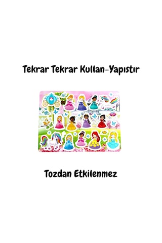 Lino Tekrar Kullanılabilen Sticker - Princess Garden