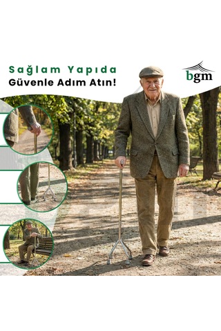 Baston 4 Ayaklı Quadripod Yüksek Kalite Denge Bastonu