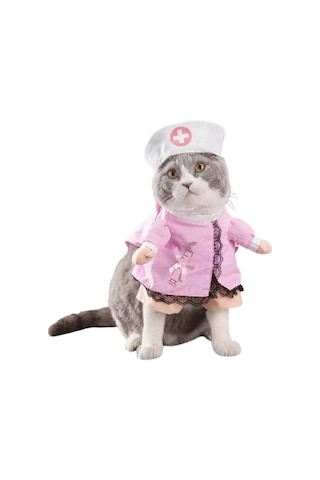 Tigres Jesty Eğlenceli Hemşire Şeklinde Kedi Kıyafeti