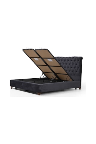 Deluxe Baza+Başlık Antrasit 150 x 200 CM