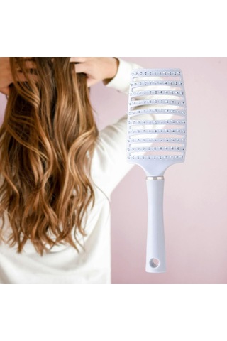 Homyl Havalandırmalı Dolaşık Açıcı Saç Fırçası Mavi Saçları Açmak