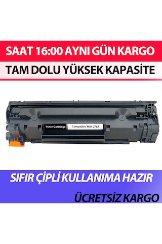 Hp Ce278A Uyumlu Toner /Wb/ M1530/M1536Dnf/P1566/P1606Dn/P1560/P