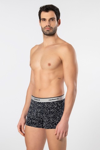 Cacharel Erkek Desenli Likralı Boxer 3'lü Paket 1339/lacivert 7 Lacivert