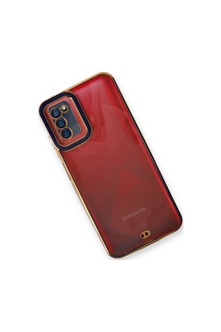 Galaxy A03s Kılıf Liva Lens Silikon - Mavi