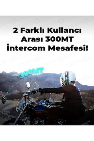 İntercoom A602x Motosiklet Bluetooth 5.3 Kask