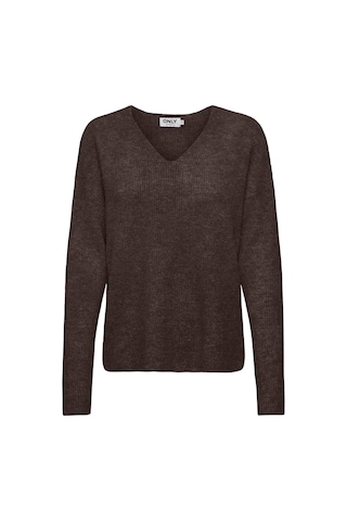 Only Onlcamilla Regular Fit V Yaka Kazak Kadın Kazak 15204588 Koyu Kahve