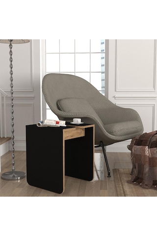 Dekorister Gieza Yan Sehpa Siyah-atlantikçam