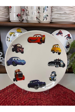 5 Parça Şimşek Mcqueen Model Çocuk Bebek Yemek Takımı Beslenme Seti Çok Renkli