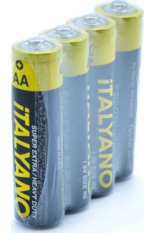İtalyano LR6 Süper Extra Heavy Duty AA Kalem Pil 4'lü