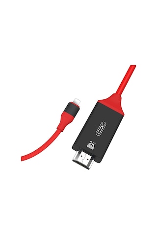Apple Uyumlu iPhone Ve iPad Lightning To Hdmı 2k 60hz Görüntü Aktarım Kablosu 1.8 Metre Gb006