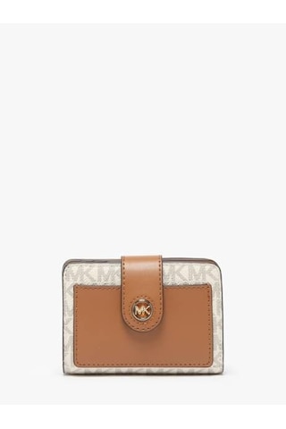 Michael Kors Cüzdan Small Signature Logo Wallet 32r4g0kf5b Beyaz