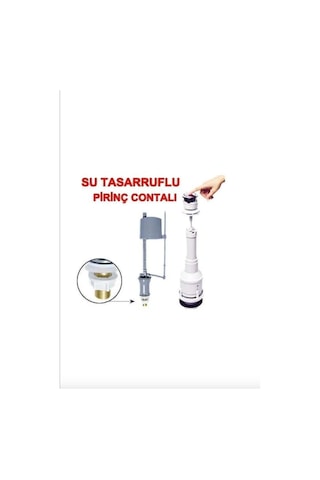 Basmalı Su Tasarruflu Klozet Sifon Rezervuar Iç Takım Beyaz