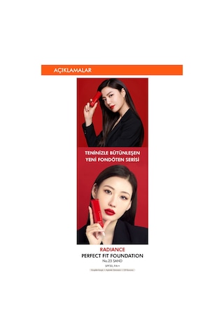Missha Radiance Perfect Fit Fondöten SPF30+ 48 Saat Kalıcı Saten Fondöten No.23 Sand 35 ML
