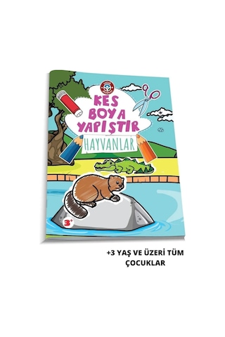 Çocuk Akademi Kes Boya Yapıştır - Hayvanlar