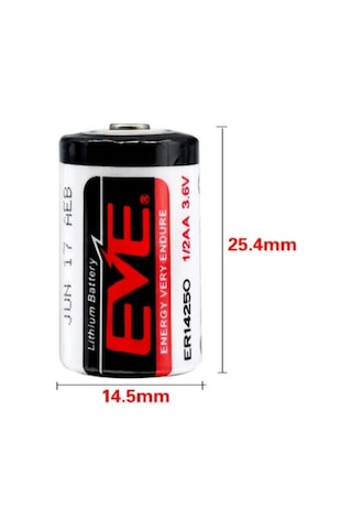 Eve Er14250 3.6v 1200mah 1/2 Aa Lityum Kısa Pil