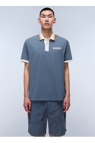 Napapijri Açık Mavi Erkek Relaxed Fit T-shirt Np0a4ılyg1y1-e-murlo Ss Gri