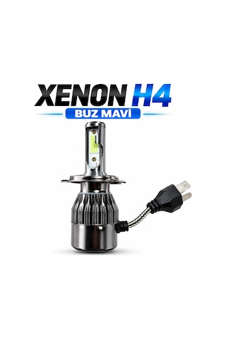 Tofaş Xenon H4 Buz Mavi Led Far Ampulü 12v - 2 Adet Yüksek Aydınlatma Kolay Montaj