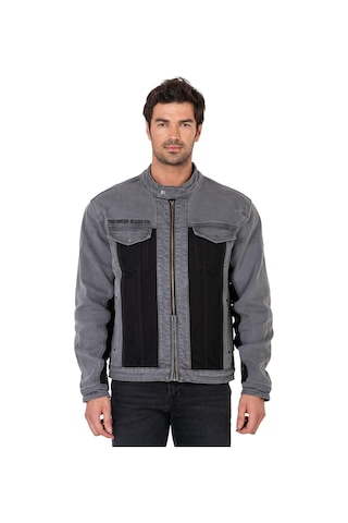 Thebikerjeans Silver Ice Korumalı File Motosiklet Kot Montu Erkek