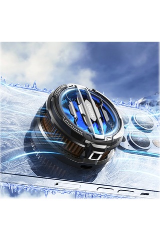 Buz Turbo Telefon Soğutucu Fan Telefon Tablet Manyetik Oyun Gaming Youtube Yayıncı Memo